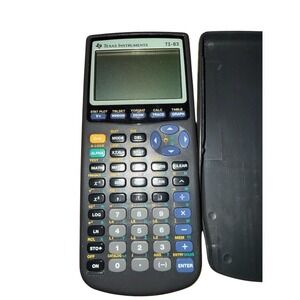 Texas Instruments TI-83 Graphing Calculator Black w/ Slide Cover Case